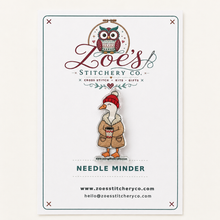 Load image into Gallery viewer, Cosy Winter Goose Acrylic Needle Minder | Cross Stitch
