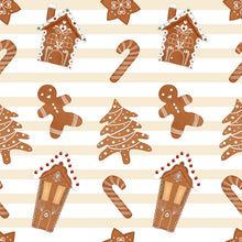 Load image into Gallery viewer, Gingerbread Lane Printed Aida Fabric
