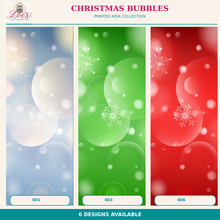 Load image into Gallery viewer, Christmas Bubble Snowflakes Printed Aida Fabric | 6 Designs
