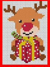 Load image into Gallery viewer, Christmas Reindeer Counted Cross Stitch Kit Collection | 14 Count
