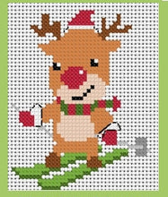 Load image into Gallery viewer, Christmas Reindeer Counted Cross Stitch Kit Collection | 14 Count
