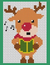 Load image into Gallery viewer, Christmas Reindeer Counted Cross Stitch Kit Collection | 14 Count

