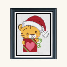 Load image into Gallery viewer, Christmas Tigers Counted Cross Stitch Kit Collection | 14 Count
