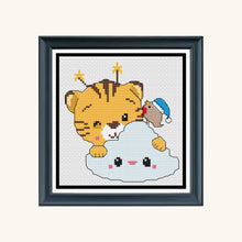 Load image into Gallery viewer, Christmas Tigers Counted Cross Stitch Kit Collection | 14 Count
