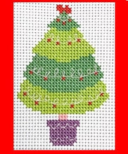 Load image into Gallery viewer, Christmas Tree Counted Cross Stitch Kit Collection | 14 Count
