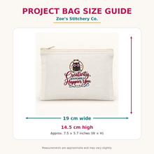 Load image into Gallery viewer, Creativity Stitches a Happier You – Tote &amp; Project Bag
