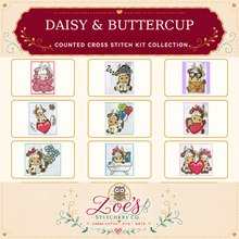Load image into Gallery viewer, Daisy &amp; Buttercup Counted Cross Stitch Kit Collection | 14 Count
