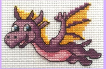 Load image into Gallery viewer, Dinosaur Counted Cross Stitch Kit Collection | 14 Count
