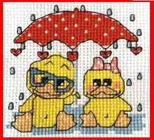 Load image into Gallery viewer, Cute Ducklings Counted Cross Stitch Kit Collection | 14 Count
