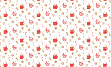 Load image into Gallery viewer, Festive Confetti Printed Aida Fabric | 9 Designs
