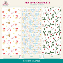 Load image into Gallery viewer, Festive Confetti Printed Aida Fabric | 9 Designs

