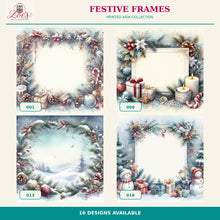 Load image into Gallery viewer, Festive Frames Printed Aida Fabric | 16 Designs
