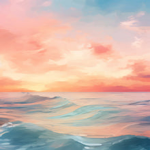 Load image into Gallery viewer, Fiery Sunset 001 Aida Fabric || Printed Fabric || Cross Stitch Canvas || 11/14/16/18/20 Count
