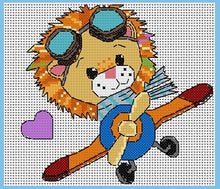 Load image into Gallery viewer, Fun Lions Counted Cross Stitch Kit Collection | 14 Count
