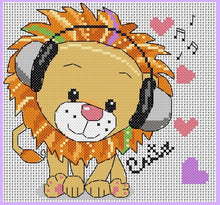 Load image into Gallery viewer, Fun Lions Counted Cross Stitch Kit Collection | 14 Count

