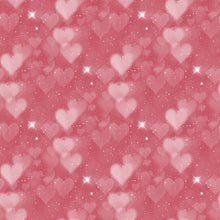 Load image into Gallery viewer, Pink &amp; Purple Heart Bokeh Printed Aida | 25 Designs
