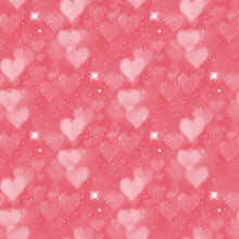 Load image into Gallery viewer, Pink &amp; Purple Heart Bokeh Printed Aida | 25 Designs
