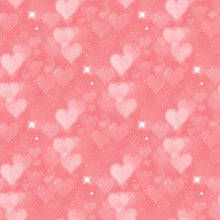 Load image into Gallery viewer, Pink &amp; Purple Heart Bokeh Printed Aida | 25 Designs
