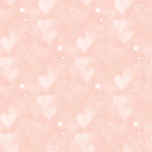 Load image into Gallery viewer, Pink &amp; Purple Heart Bokeh Printed Aida | 25 Designs
