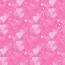 Load image into Gallery viewer, Pink &amp; Purple Heart Bokeh Printed Aida | 25 Designs
