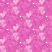 Load image into Gallery viewer, Pink &amp; Purple Heart Bokeh Printed Aida | 25 Designs
