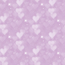 Load image into Gallery viewer, Pink &amp; Purple Heart Bokeh Printed Aida | 25 Designs
