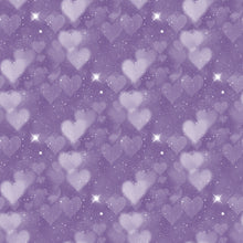 Load image into Gallery viewer, Blue &amp; Aqua Heart Bokeh Printed Aida | 25 Designs
