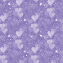 Load image into Gallery viewer, Blue &amp; Aqua Heart Bokeh Printed Aida | 25 Designs
