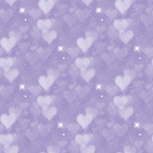 Load image into Gallery viewer, Blue &amp; Aqua Heart Bokeh Printed Aida | 25 Designs
