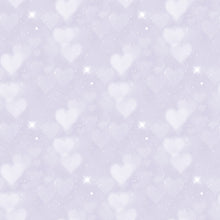 Load image into Gallery viewer, Blue &amp; Aqua Heart Bokeh Printed Aida | 25 Designs
