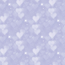 Load image into Gallery viewer, Blue &amp; Aqua Heart Bokeh Printed Aida | 25 Designs
