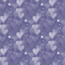 Load image into Gallery viewer, Blue &amp; Aqua Heart Bokeh Printed Aida | 25 Designs
