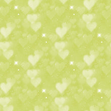Load image into Gallery viewer, Mint, Green &amp; Golden Heart Bokeh Printed Aida | 25 Designs
