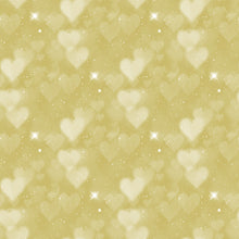 Load image into Gallery viewer, Mint, Green &amp; Golden Heart Bokeh Printed Aida | 25 Designs
