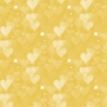 Load image into Gallery viewer, Mint, Green &amp; Golden Heart Bokeh Printed Aida | 25 Designs

