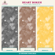 Load image into Gallery viewer, Neutral &amp; Warm Heart Bokeh Printed Aida | 25 Designs
