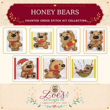 Load image into Gallery viewer, Honey Bears Counted Cross Stitch Kit Collection | 14 Count
