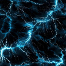 Load image into Gallery viewer, Lightning Blue Printed Aida Fabric | 6 Designs
