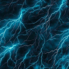 Load image into Gallery viewer, Lightning Blue Printed Aida Fabric | 6 Designs
