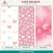 Load image into Gallery viewer, Love Hearts Printed Aida Fabric | 5 Designs
