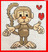 Load image into Gallery viewer, Monkeys Counted Cross Stitch Kit Collection | 14 Count
