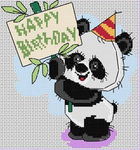 Load image into Gallery viewer, Party Pandas Counted Cross Stitch Kit Collection | 14 Count

