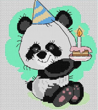 Load image into Gallery viewer, Party Pandas Counted Cross Stitch Kit Collection | 14 Count
