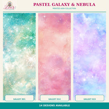 Load image into Gallery viewer, Pastel Galaxy &amp; Nebula Printed Aida Fabric | 14 Designs
