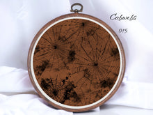 Load image into Gallery viewer, Cobwebs 015 Aida Fabric || Printed Fabric || Cross Stitch Canvas || 11/14/16/18/20 Count
