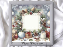 Load image into Gallery viewer, Festive Frames Printed Aida Fabric | 16 Designs
