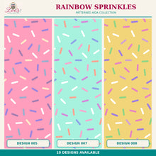 Load image into Gallery viewer, Rainbow Sprinkles Printed Aida Fabric | 9 Colours
