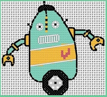 Load image into Gallery viewer, Robots Counted Cross Stitch Kit Collection | 14 Count
