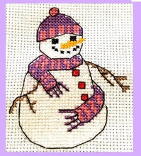Load image into Gallery viewer, Snowman Counted Cross Stitch Kit Collection | 14 Count
