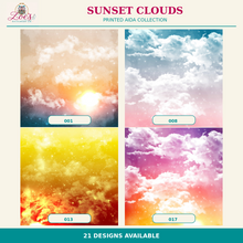 Load image into Gallery viewer, Sunset Clouds Printed Aida Fabric | 21 Designs

